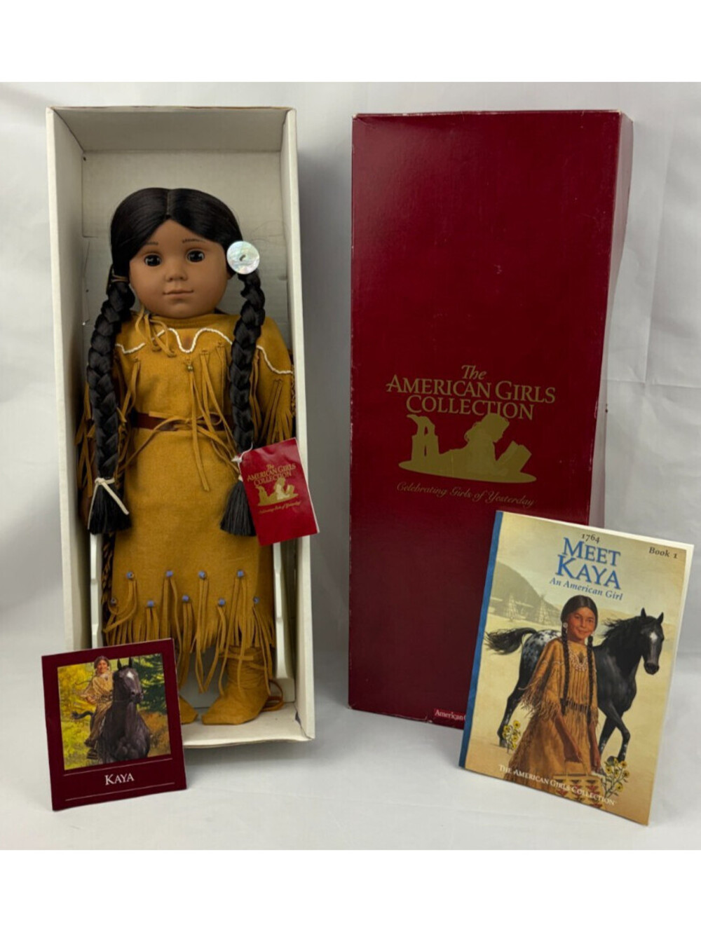 American Girl Doll Meet Kaya Native American with Book in Original Box